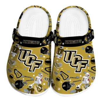 UCF Knights Clogs - Football Icons Gold
