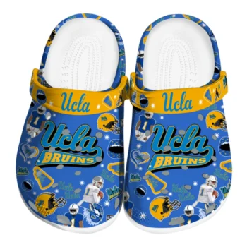 UCLA Bruins Clogs - Football Icons Blue