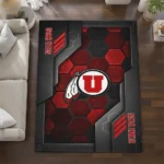 utah-utes-rug-hexagonal-grid-pattern-red-best-selling.webp