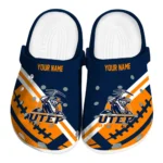 UTEP Miners Clogs - Custom Football Motif Blue