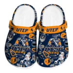 UTEP Miners Clogs - Football Icons Blue