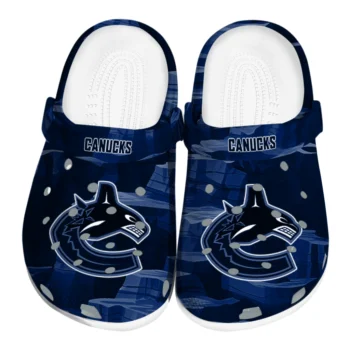 Vancouver Canucks Clogs - Canyon Layers Blue