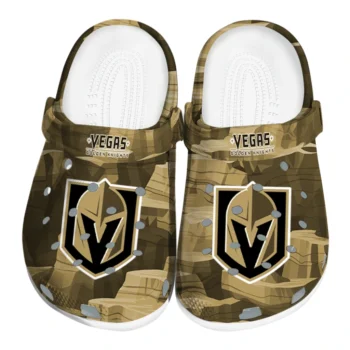 Vegas Golden Knights Clogs - Canyon Layers Tan