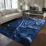 Villanova Wildcats Rug - Cracked Surface Design Navy