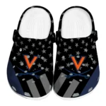 Virginia Cavaliers Clogs - Stellar Stripes Theme Blue Black