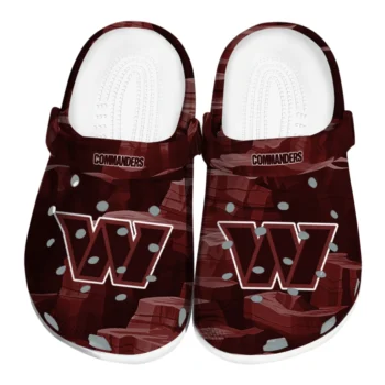 Washington Commanders Clogs - Canyon Layers Burgundy