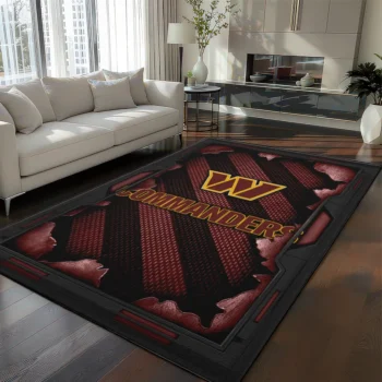 Washington Commanders Rug - Torn Mesh Burgundy