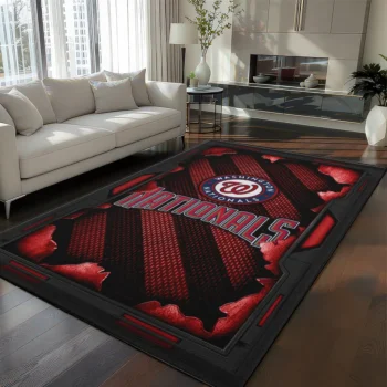 Washington Nationals Rug - Torn Mesh Red