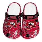 Western Kentucky Hilltoppers Clogs - Football Icons Red