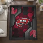 western-kentucky-hilltoppers-rug-hexagonal-grid-pattern-red-best-selling.webp