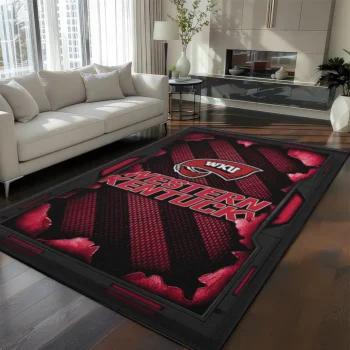Western Kentucky Hilltoppers Rug - Torn Mesh Red