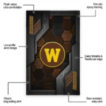 western-michigan-broncos-rug-hexagonal-grid-pattern-brown-best-selling.webp