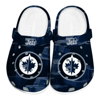 Winnipeg Jets Clogs - Canyon Layers Blue