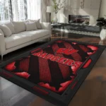Wisconsin Badgers Rug - Torn Mesh Red