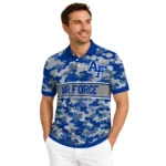 Air Force Falcons Polo Shirt Custom Camo Band Blue Best Selling