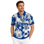 Air Force Falcons Polo Shirt Custom Pixel Camo Blue Best Selling