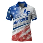 Air Force Falcons Polo Shirt Custom Star Stripes Red Blue Best Selling