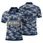 Akron Zips Polo Shirt Personalized Camo Band Blue Best Selling