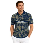 Akron Zips Polo Shirt Personalized Paisley Band Blue Best Selling