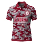 Alabama Crimson Tide Polo Shirt Personalized Camo Band Crimson Best Selling
