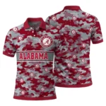 Alabama Crimson Tide Polo Shirt Personalized Camo Band Crimson Best Selling