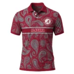 Alabama Crimson Tide Polo Shirt Personalized Paisley Band Crimson Best Selling