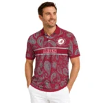 Alabama Crimson Tide Polo Shirt Personalized Paisley Band Crimson Best Selling