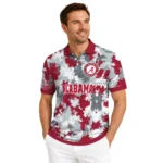 Alabama Crimson Tide Polo Shirt Personalized Pixel Camo Crimson Best Selling