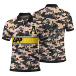 Appalachian State Mountaineers Polo Shirt Personalized Camo Band Black Best Selling