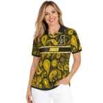 Appalachian State Mountaineers Polo Shirt Personalized Paisley Band Black Best Selling