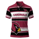 Arizona Cardinals Polo Shirt Customized Horizontal Blocks Red Best Selling