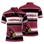 Arizona Cardinals Polo Shirt Customized Horizontal Blocks Red Best Selling