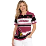 Arizona Cardinals Polo Shirt Customized Horizontal Blocks Red Best Selling