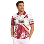 Arizona Diamondbacks Polo Shirt Personalized Floral Angles Red White Best Selling