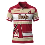 Arizona Diamondbacks Polo Shirt Personalized Horizontal Blocks Red Best Selling