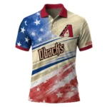 Arizona Diamondbacks Polo Shirt Personalized Star Stripes Red Blue Best Selling
