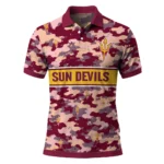 Arizona State Sun Devils Polo Shirt Personalized Camo Band Maroon Best Selling