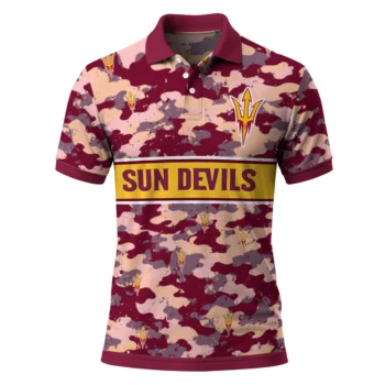 Arizona State Sun Devils Polo Shirt Personalized Camo Band Maroon Best Selling