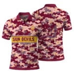 Arizona State Sun Devils Polo Shirt Personalized Camo Band Maroon Best Selling