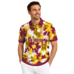 Arizona State Sun Devils Polo Shirt Personalized Pixel Camo Maroon Best Selling