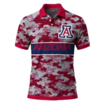 Arizona Wildcats Polo Shirt Custom Camo Band Red Best Selling
