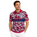 Arizona Wildcats Polo Shirt Custom Camo Band Red Best Selling