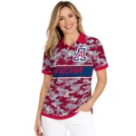 Arizona Wildcats Polo Shirt Custom Camo Band Red Best Selling
