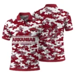 Arkansas Razorbacks Polo Shirt Custom Camo Band Red Best Selling