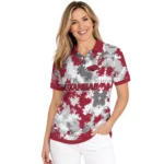 Arkansas Razorbacks Polo Shirt Custom Pixel Camo Red Best Selling