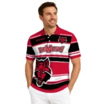 Arkansas State Red Wolves Polo Shirt Customized Horizontal Blocks Scarlet Best Selling