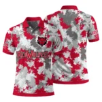 Arkansas State Red Wolves Polo Shirt Customized Pixel Camo Scarlet Best Selling