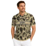 Army Black Knights Polo Shirt Customized Paisley Band Gold Best Selling