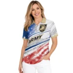 Army Black Knights Polo Shirt Customized Star Stripes Red Blue Best Selling