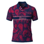 Atlanta Braves Polo Shirt Custom Paisley Band Navy Best Selling